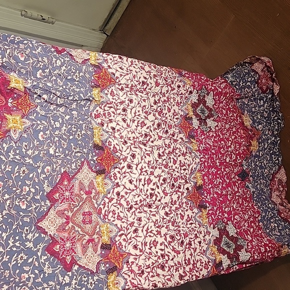 Forever 21 Maxi Colorful Pattern, Sleeveless Dress, Size: L - Picture 3 of 8